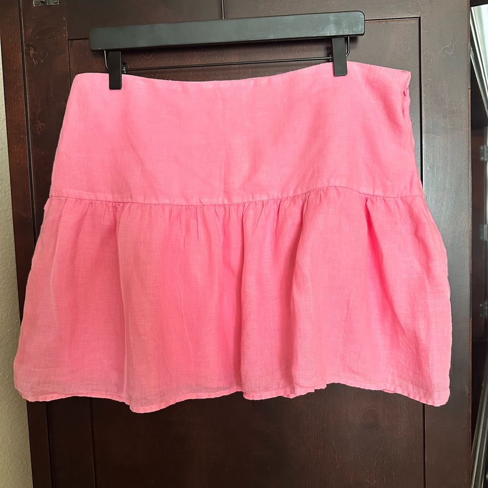 Vineyard Vines Pink Linen  Women's Skirt Size 12